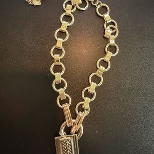 Gold Chain Necklace with Pendant